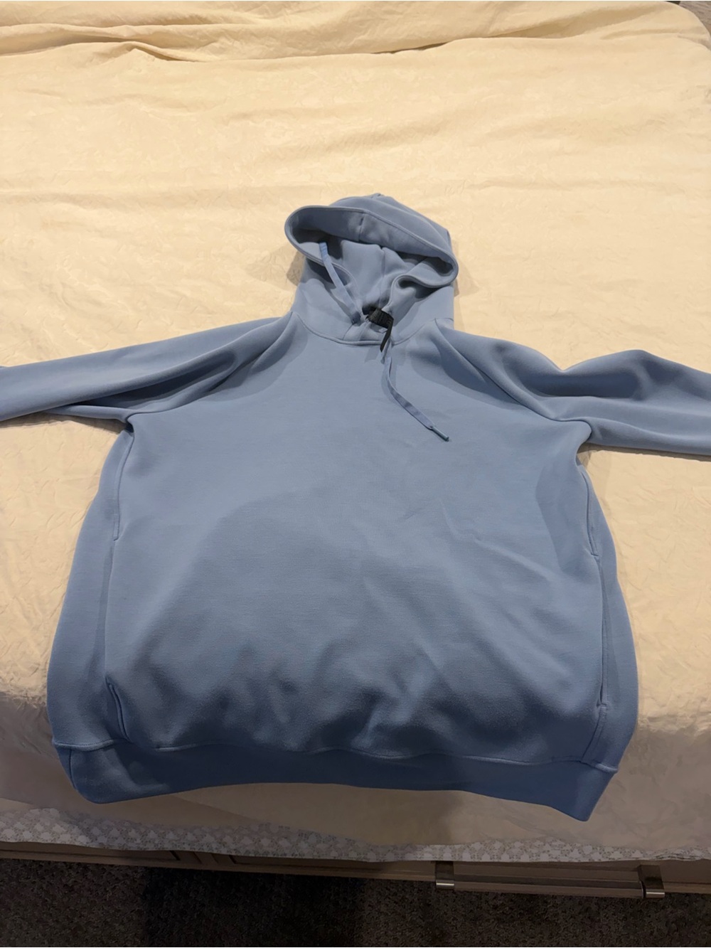lululemon athletica pale blue hoodie with drawstring